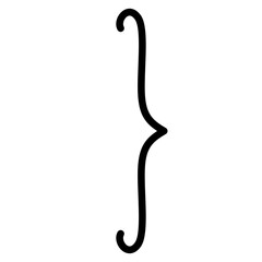 Bracket Sign, Math Operator, Code Sign