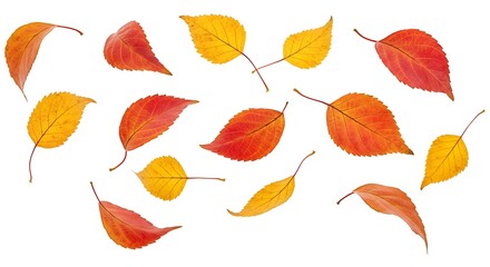 Autumn's Gentle Descent AI Generated