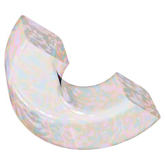 Translucent Abstract Curved Shape