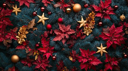 Christmas Wallpaper Top View Background