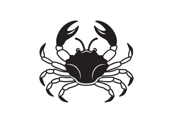 Crab silhouette vector 