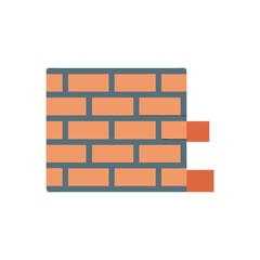  Dynamic Brick Wall Icon Illustration