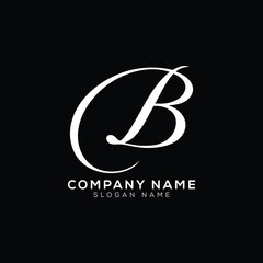 Letter B simple Logo vector Template. Luxury letter B design