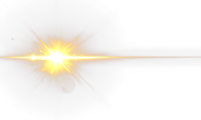 Natural Sunlight Lens Flare Overlay with Warm Glow Effect Isolate on Transparent Background, cutout, png