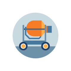  Cement Mixer Icon for Heavy Equipment
