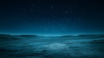 Fototapeta premium A beautiful scenic landscape featuring a starry night sky above