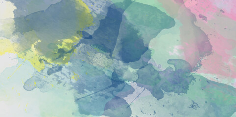 Bold Artistic painted abstract background. Oil drop, ink paper, watercolor abstract background.concrete wall graffiti. Colorful and bright watercolor background texture with grunge watercolor splashes