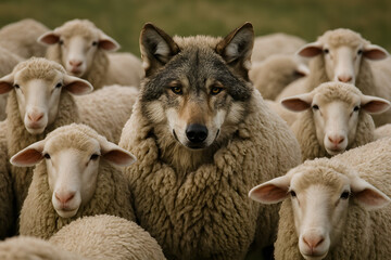 Obraz premium wolf desguised as sheep