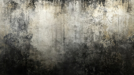 Fototapeta premium grungy textured wall with dark stains and weathered details, perfect for backgrounds