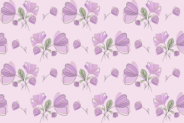 Delicate pattern in pastel pink tones