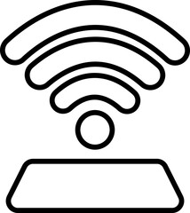 Hotspot wireless technology icon