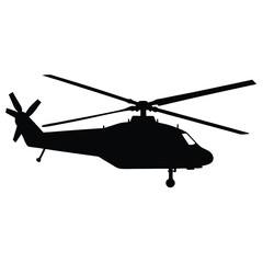 Helicopter Silhouette Line Art  Perfect for Web, Mobile & Print Design