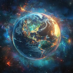 Obraz premium earth in space