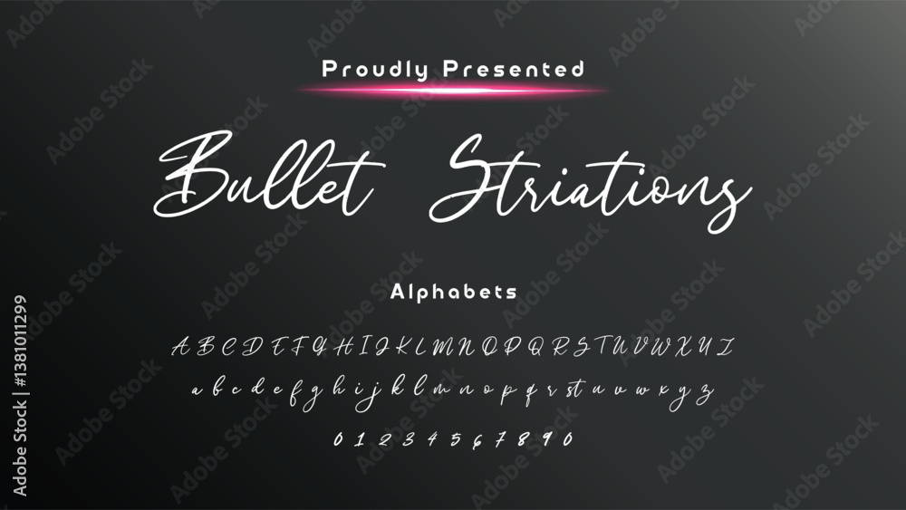 Fototapete bold and script alphabets. vector font duo