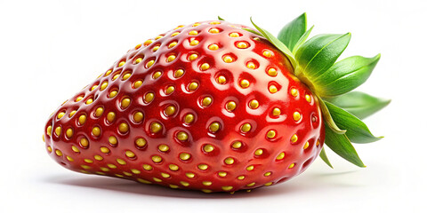 Red Strawberry Isolated on Transparent Background Generative AI Image
