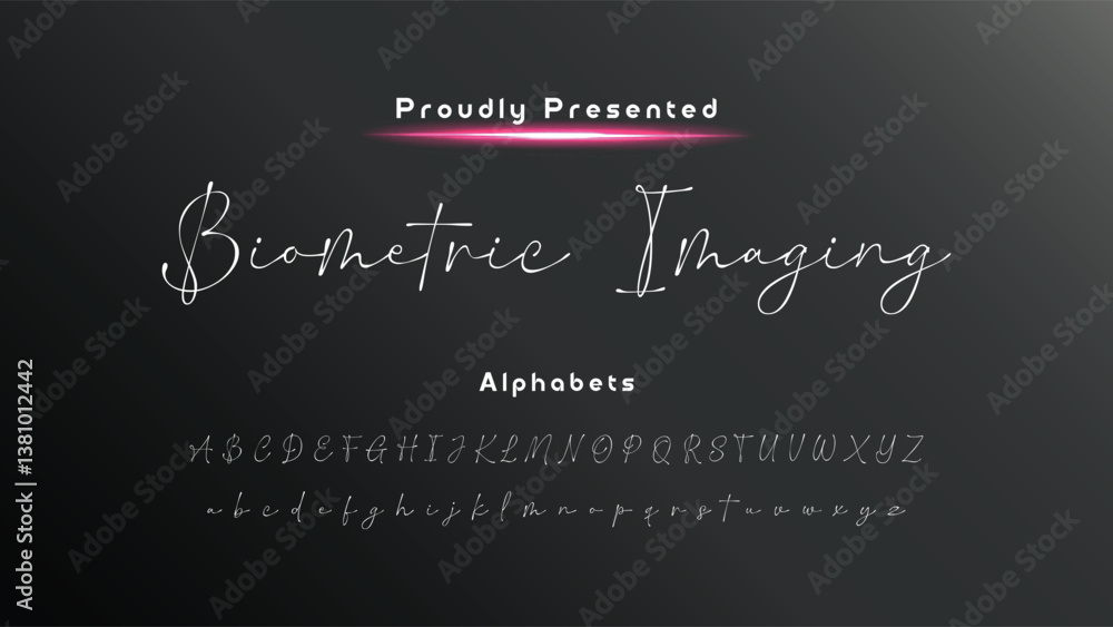Fototapete bold and script alphabets. vector font duo