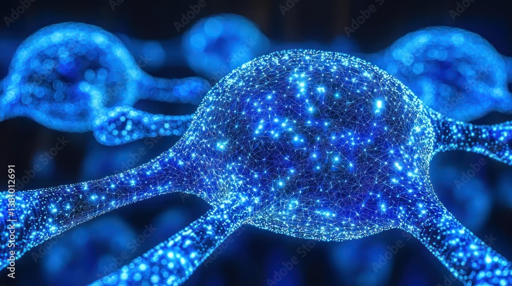 Poster microscopic network: a glimpse into the intricate world of neural connections