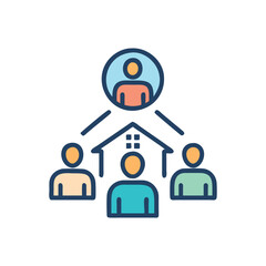  Stylish Homeowners Association Icon Illustration