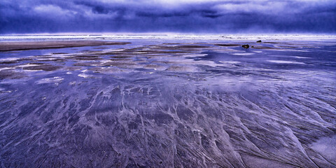 Beach of Los Quebrantos, Cantabrian Sea, San Juan de la Arena, Soto del Barco, Principado de...