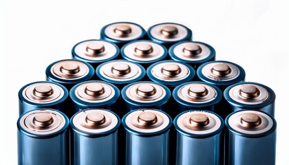 pile of lithium batteries ordered closeup