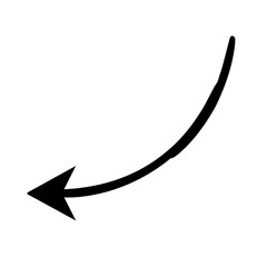 Black curved arrow