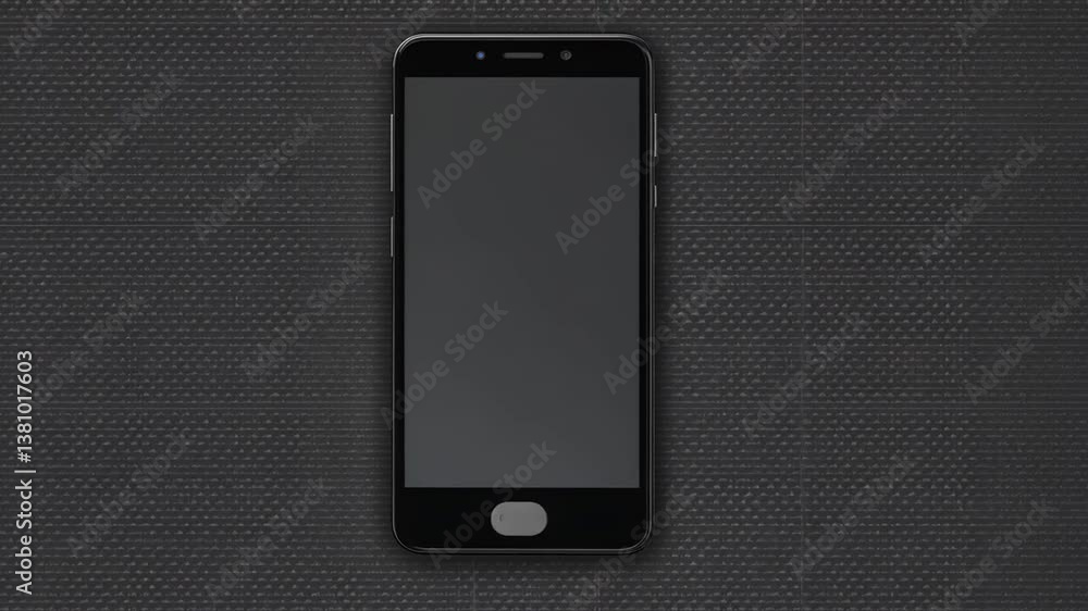 Aufkleber new smartphone mockup with sleek design on dark textured backdrop generative ai
