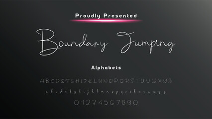 Hand drawn vector alphabet. Modern monoline signature script font. Elegant Signature Font. Best Alphabet Beautiful Calligraphy Signature Font