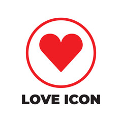 Red heart on white background. Vector illustration eps 10
