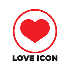 Red heart on white background. Vector illustration eps 10