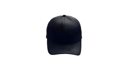 Fototapeta premium High Resolution Black Trucker Hat Mockup on Transparent Background for Professional Branding Display