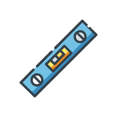 Fototapeta premium Creative Level Tool Icon for Designers