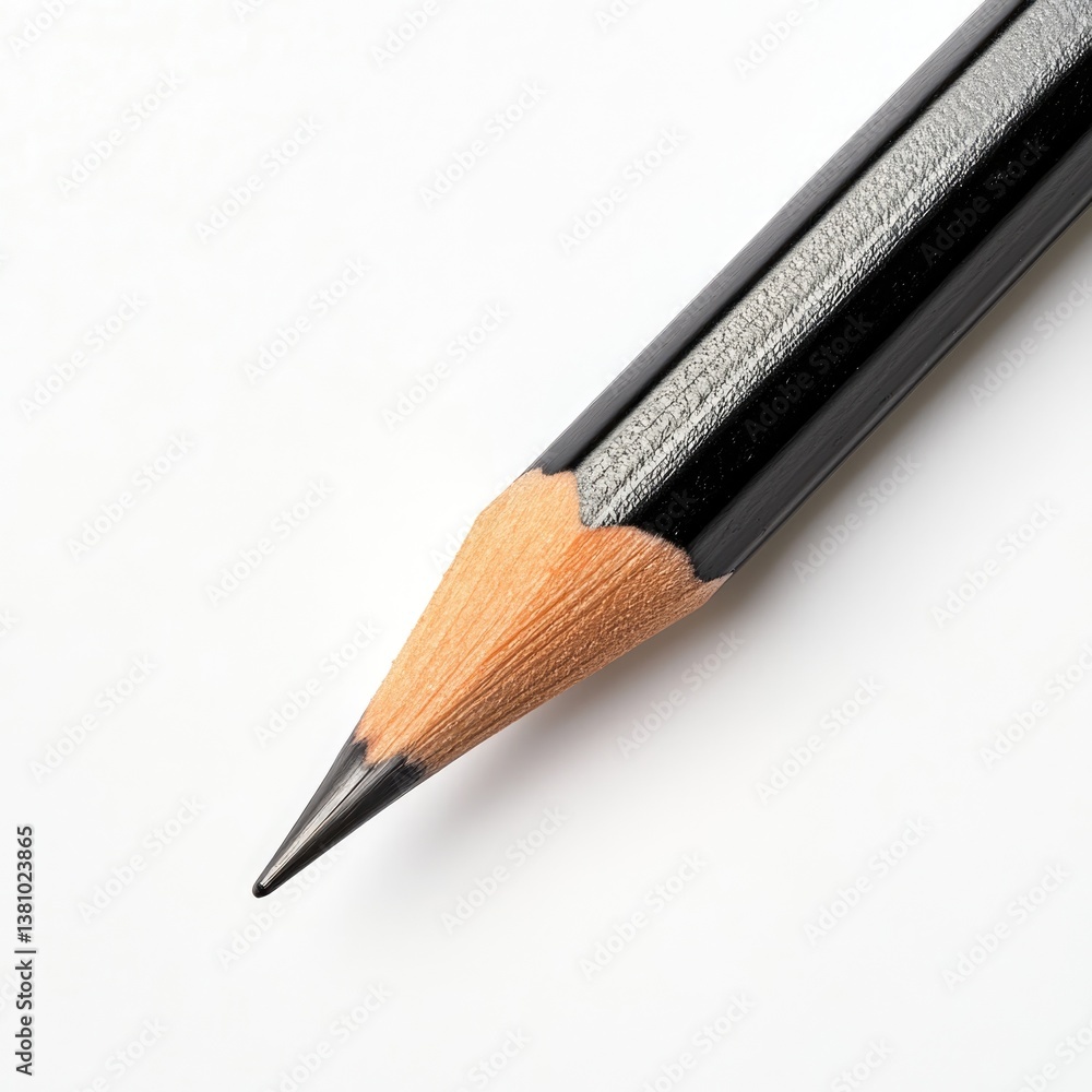 Poster precision pencil alignment on standard scale office setting professional image minimalist style