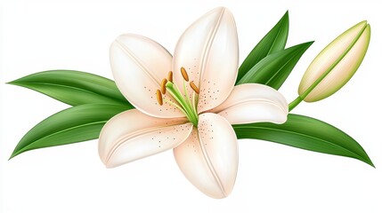 Obraz premium Elegant Lily Bloom Art Design