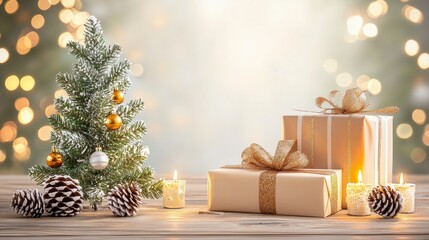 Festive Christmas Gifts Scene