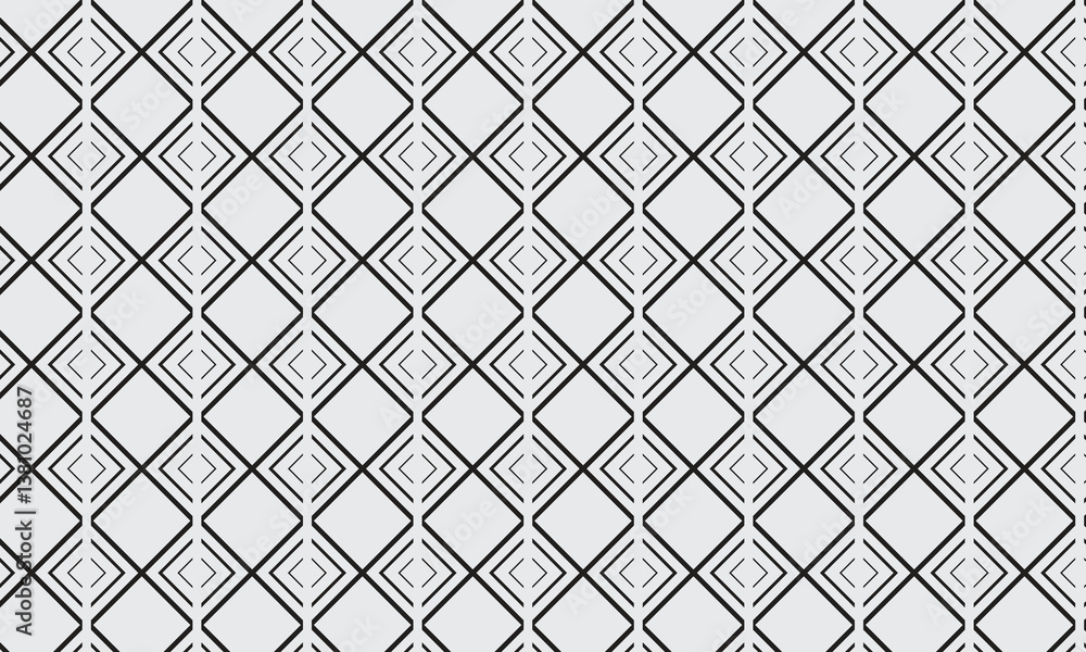 Poster abstract geometric black square grid pattern on grey can be used background, banner, poster.