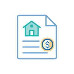  Mortgage Application Icon for Financial Assessment
