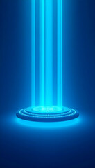 digital blue light background