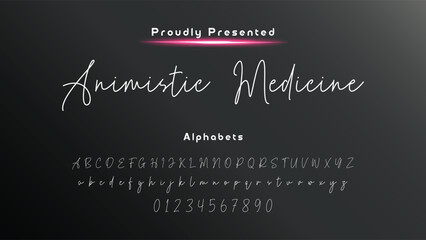 Hand drawn vector alphabet. Modern monoline signature script font. Elegant Signature Font. Best Alphabet Beautiful Calligraphy Signature Font