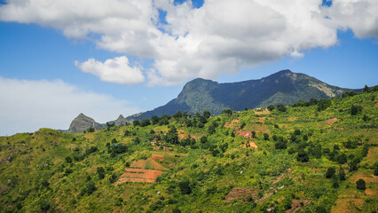 The landscape of Morogoro Mountains in Tanzania 