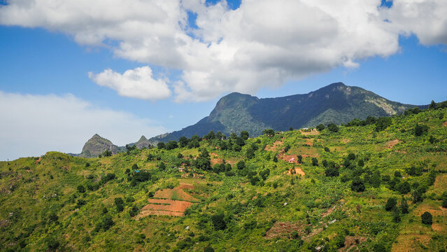 The landscape of Morogoro Mountains in Tanzania 