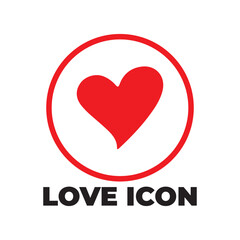 Red heart on white background. Vector illustration eps 10