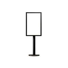 Blank Vertical Signboard on Stand - Mockup for Advertising and Branding