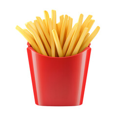 French Fries isolated white background