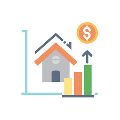  Stylish Property Value Assessment Icon Illustration