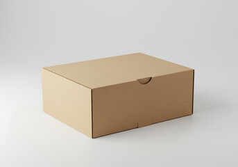 Cardboard box packaging mockup for shipping delivery and product display presentation template design