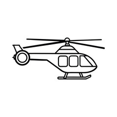 helicopter vector illustration