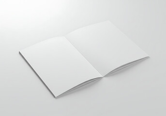 Blank open magazine mockup template for design presentation and advertising branding promotion display