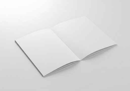 Blank open magazine mockup template for design presentation and advertising branding promotion display