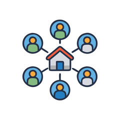  Real Estate Networking Icon for Market Insights
