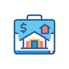  Real Estate Portfolio Icon for Investment Strategy